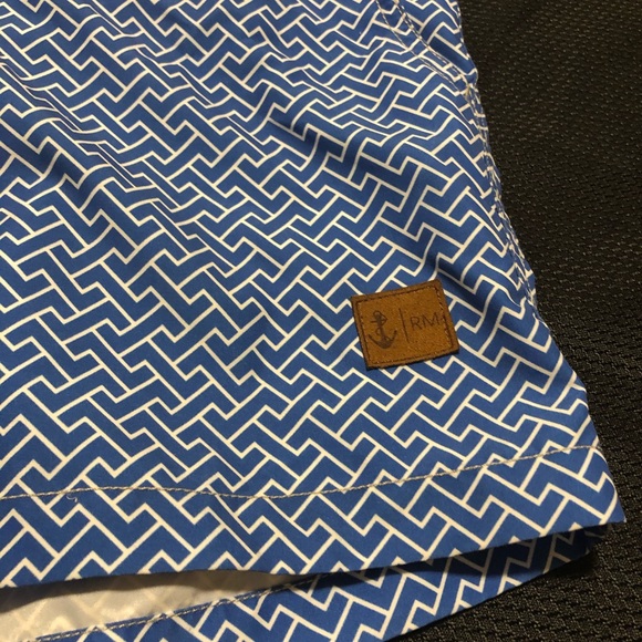 COPY - Retro marine men’s designer swim trunks size 31 - Picture 2 of 8